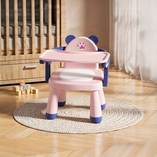 FORGEVIO Blue Pink Feeding Chair with Removable Tray - image 1