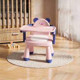 FORGEVIO Blue Pink Feeding Chair with Removable Tray - thumbnail 1