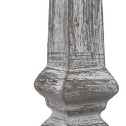 Lemon Pavilion Furniture and Decor Capsa Column Table Lamp with Linen Shade - L10 x W10 x H26 cm - Grey - thumbnail 2
