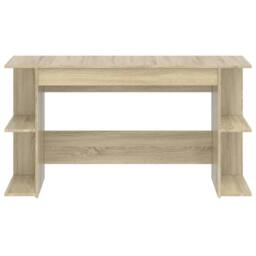 Berkfield Home Desk Sonoma Oak 140x50x75 cm Engineered Wood in Brown - Size: 140 x 50 x 75 cm - thumbnail 4