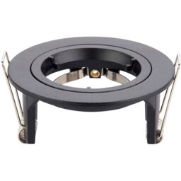 Loops 4 PACK Recessed Fixed Ceiling Downlight - 50W GU10 Reflector - Matt Black - thumbnail 5