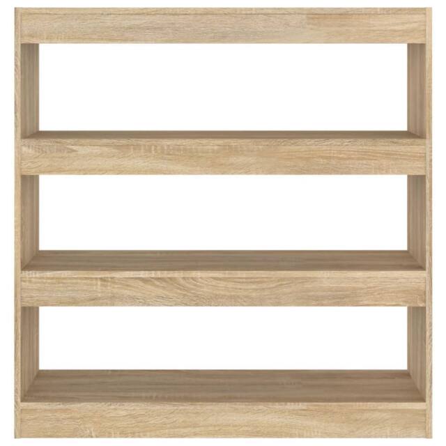 Berkfield Home Classic Book Cabinet/Room Divider Sonoma Oak 100x30x103 cm in Light Tan - Size: 100 x 30 x 103 cm - image 1