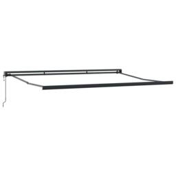 Berkfield Home Manual Retractable Awning with LED Green & White 400x350 cm - thumbnail 4