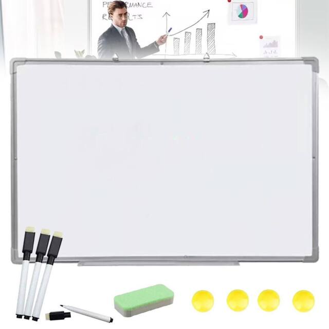 Hinsinc Magnetic Whiteboard for Office, School & Home Use S in White - image 1