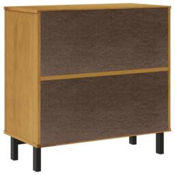 Berkfield Home Beautiful Drawer Cabinet FLAM 80x40x80 cm Solid Wood Pine in Brown - Size: 80 x 40 x 80 cm - thumbnail 7