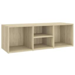 Berkfield Home Shoe Storage Bench Sonoma Oak 105x35x35 cm Engineered Wood in Light Tan - Size: 105 x 35 x 35 cm