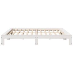 Berkfield Home Bed Frame without Mattress White 180x200 cm Super King Solid Wood Pine - thumbnail 5