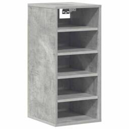 Berkfield Home Shoe Cabinets 2 pcs Concrete Grey 31.5x35x70 cm Engineered Wood - thumbnail 6