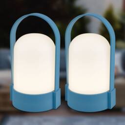 BRILONER Blue Camping Lights 2x Pack LED Lamp Rechargeable Tent Light Dimmable - thumbnail 2