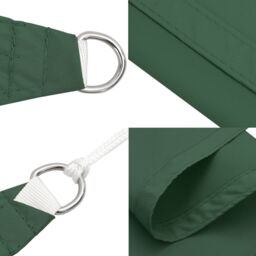 Berkfield Home Sunshade Sail Oxford Fabric Square 2.5x2.5 m Dark Green - thumbnail 6
