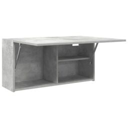 Berkfield Home Bathroom Wall Cabinet Concrete Grey 80x25x40 cm Engineered Wood - Size: 80 x 25 x 40 cm - thumbnail 6