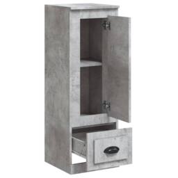 Berkfield Home Highboard Concrete Grey 36x35.5x103.5 cm Engineered Wood - thumbnail 7