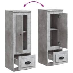 Berkfield Home Highboard Concrete Grey 36x35.5x103.5 cm Engineered Wood - thumbnail 8