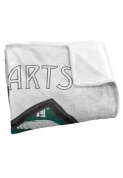 Harry Potter Blanket, 152x127 cm Intricate Hogwarts Logo Silky Touch Super Soft Throw Blanket in White - thumbnail 3