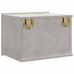 Berkfield Home Bedside Cabinets 2 pcs Concrete Grey 40x30x30 cm Engineered Wood - Size: 40 x 30 x 30 cm - thumbnail 6