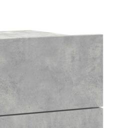 Berkfield Home Bedside Cabinets 2 pcs Concrete Grey 40x30x30 cm Engineered Wood - Size: 40 x 30 x 30 cm - thumbnail 9