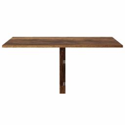 Berkfield Home Folding Wall Table Smoked Oak 100x60x56 cm Engineered Wood in Brown - Size: 100 x 60 x 56 cm - thumbnail 4
