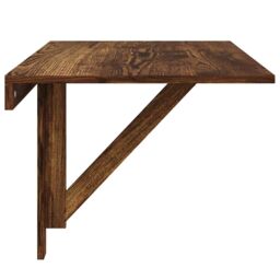 Berkfield Home Folding Wall Table Smoked Oak 100x60x56 cm Engineered Wood in Brown - Size: 100 x 60 x 56 cm - thumbnail 6