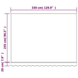Berkfield Home Replacement Fabric for Awning Multicolour Stripe 3.5x2.5 m - thumbnail 7