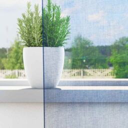 Berkfield Home Voile Curtains with Loops 2 pcs Royal Blue 140x140 cm - thumbnail 3