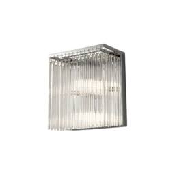 Netlighting Zanthe Wall Lamp 3 Light Polished Chrome Clear Glass in Silver - thumbnail 1