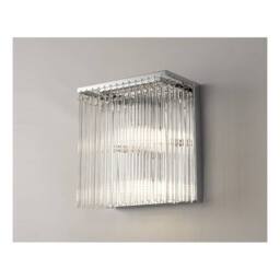 Netlighting Zanthe Wall Lamp 3 Light Polished Chrome Clear Glass in Silver - thumbnail 2