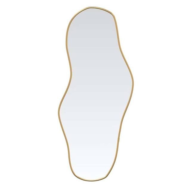 Berkfield Home Wall Mirror Gold 70x30 cm - image 1
