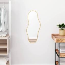 Berkfield Home Wall Mirror Gold 70x30 cm - thumbnail 2