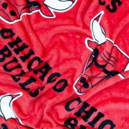 Chicago Bulls NBA Fleece Blanket in Red - Size: Crib - thumbnail 2