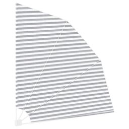 Berkfield Home Balcony Privacy Screen Anthracite & white 210 x 210 cm Fabric in Grey - thumbnail 5