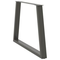 Berkfield Home Dining Table Legs V-Shape 2 pcs Anthracite 100x(72-73.3) cm Steel in Black - thumbnail 4