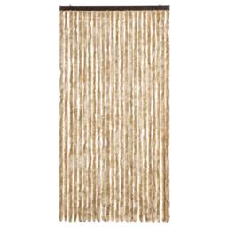 Berkfield Home Fly Curtain Beige 100x230 cm Chenille - thumbnail 3