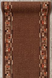 RugsX Anti-Slip Bombay Runner in Brown - Size: 80 cm x 110 cm - thumbnail 4