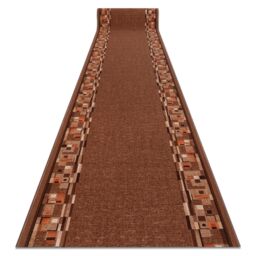 RugsX Anti-Slip Bombay Runner in Brown - Size: 80 cm x 110 cm - thumbnail 1