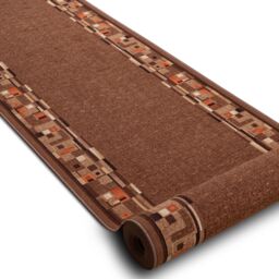RugsX Anti-Slip Bombay Runner in Brown - Size: 80 cm x 110 cm - thumbnail 2