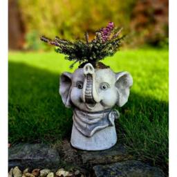 SPETLEK Garden Ornament Plant Pot Planter in Grey - thumbnail 4