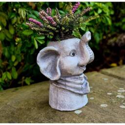 SPETLEK Garden Ornament Plant Pot Planter in Grey - thumbnail 2