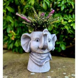 SPETLEK Garden Ornament Plant Pot Planter in Grey - thumbnail 3