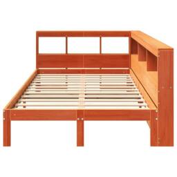 Berkfield Home Decorative Bookcase Bed without Mattress Wax Brown 120x190 cm Sol - thumbnail 5