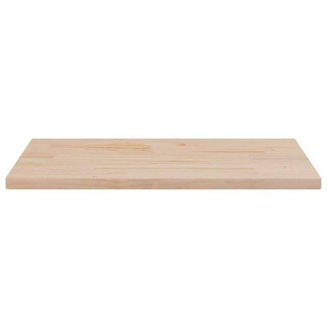 Berkfield Home Table Top 80x40x2.5 cm Solid Wood Pine Rectangular in Light Tan - image 1