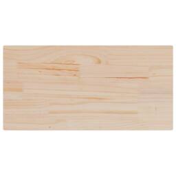 Berkfield Home Table Top 80x40x2.5 cm Solid Wood Pine Rectangular in Light Tan - thumbnail 5