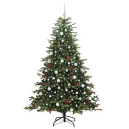 Berkfield Home Artificial Christmas Tree with 300 LEDs with Stand Green 180 cm - thumbnail 3