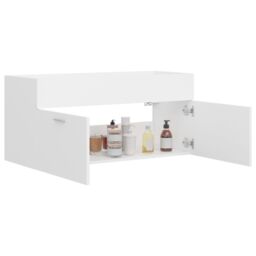 Berkfield Home Sink Cabinet White 100x38.5x46 cm Engineered Wood - thumbnail 4