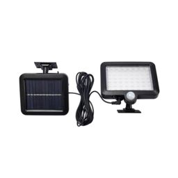 mysmartbuy 600 Lumen Motion Sensor Wall Security Light - Outdoor Solar Powered Light with 56 LEDs for Garage, Front Door, Yard, Wall, Garden in Black - thumbnail 4