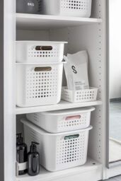 SmartStore d Basket 10' with bamboo lids x2 in White - thumbnail 4
