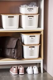SmartStore d Basket 10' with bamboo lids x2 in White - thumbnail 6