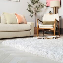 The Rug Shop UK White Luxurious Modern Easy to clean Hand Made Plain Area Rug - Size: 120 cm x 170 cm - thumbnail 1