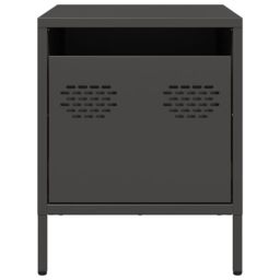 Berkfield Home Bedside Cabinets¬†2 pcs Black 35x39x43.5 cm Steel - thumbnail 5