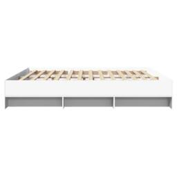 Berkfield Home Durable Bed Frame without Mattress White 200x200 cm Engineered Wood - thumbnail 6