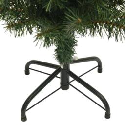 Berkfield Home Slim Artificial Christmas Tree with Stand Green 120 cm PVC - thumbnail 6